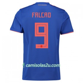 Camisolas de Futebol Colômbia Falcao 9 Equipamento Alternativa Copa do Mundo 2018 Manga Curta
